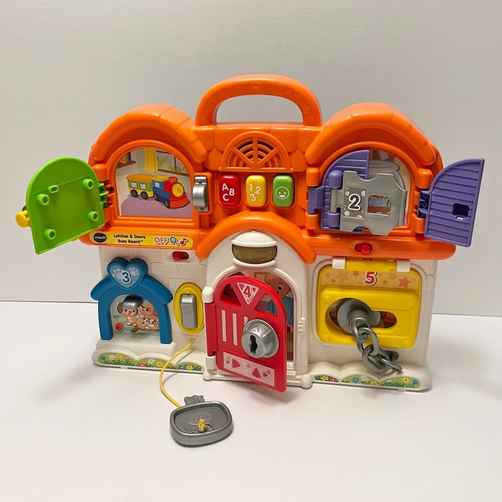 VTech Interactive Latches & Doors Busy Board Early Learning Development 12M+